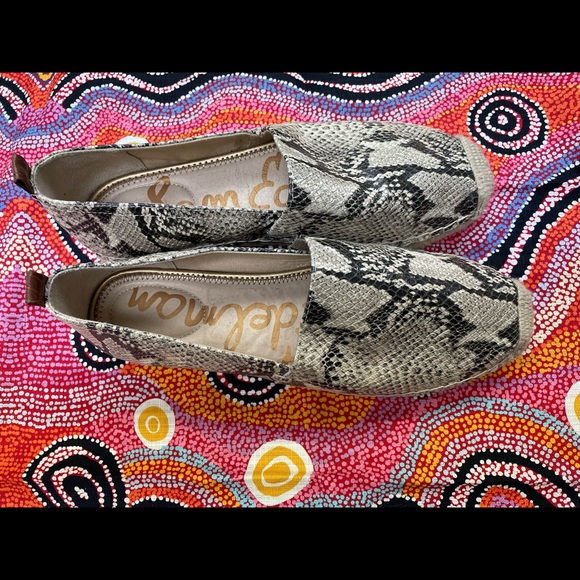Snake print women’s Sam Edelman size 9.5 espadrilles, gently worn. - Picture 3 of 5